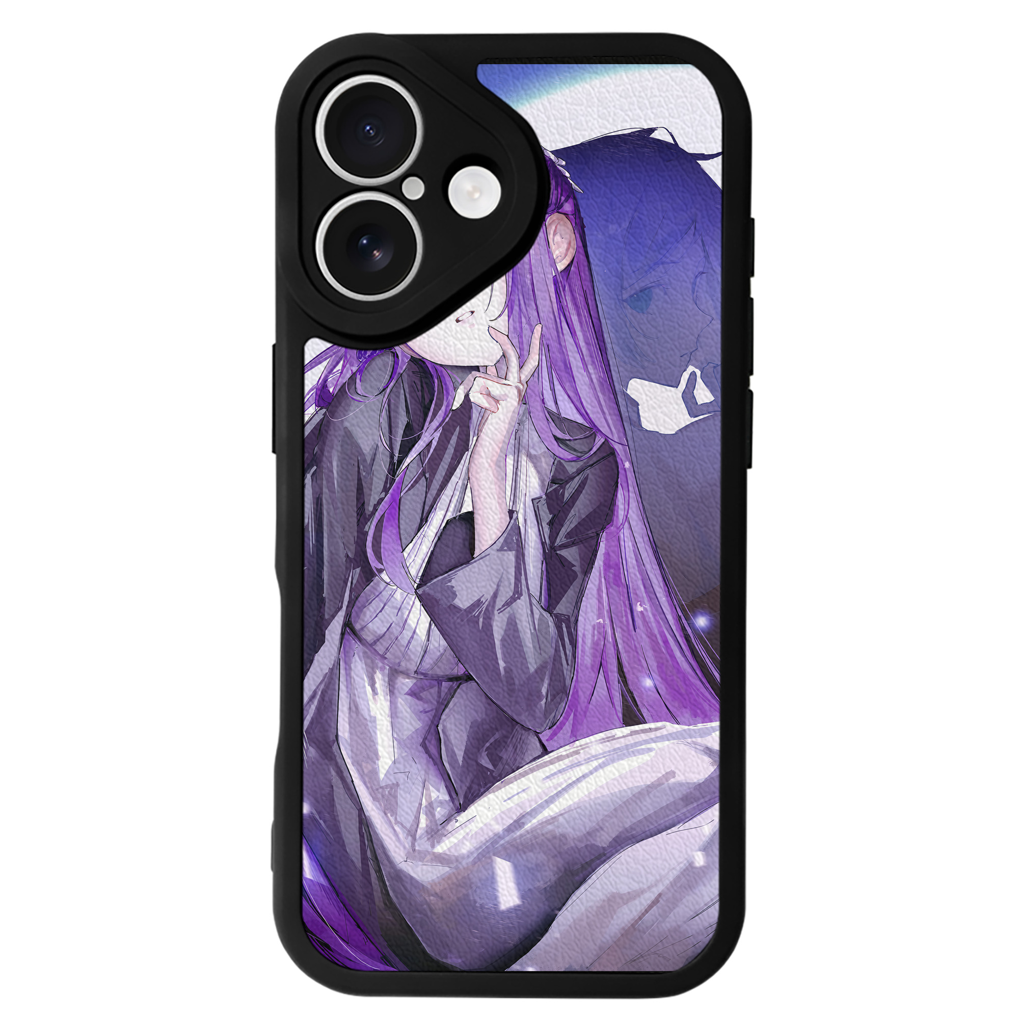 （画像用） 葬送のフリーレン Frieren 【iPhone 16シリーズ対応】シリコンスマホケース（レザー調） 材質：シリコン
